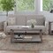 Flash Furniture Gray Wash Coffee Table with Black Metal Accents ZG-037-GY-GG - alternate 1